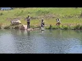 Smiling Moose Lodge TWA fishing on the lake