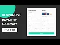 How to make Responsive Payment Gateway Using Only HTML CSS Dev Tech