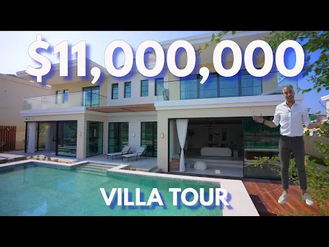 Download MP3 Inside a $11,000,000 LAKESIDE golf course VILLA - Dubai, Jumeirah Golf estates