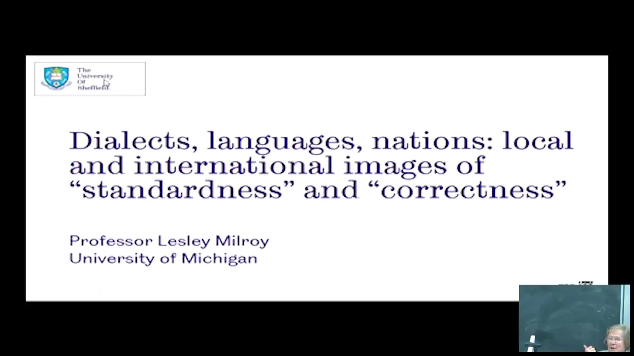 Inaugural James Milroy Public Lecture on Language and Social Inequality