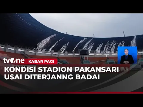 Atap Terkelupas, Stadion Pakansari Bogor Disapu Angin Ribut