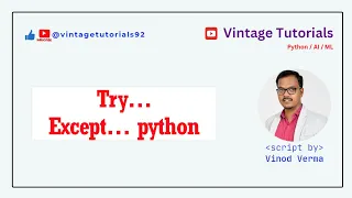Try Except Error Handling in Python