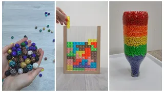 Satisfying Reverse Video | Xylophone, Balls, Pearls, Bead Tower, Marble Run