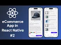 - eCommerce App in React Native Product Details Cart Notifications Screen UI Tutorial