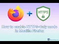 How to enable HTTPS-Only mode in Mozilla Firefox