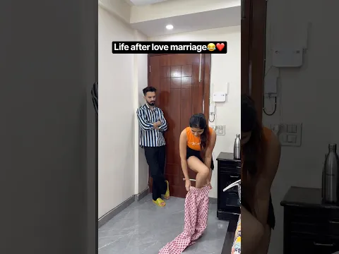 Life after love marriage😂 #comedy #couple #marriage