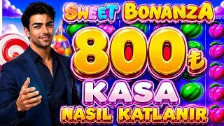 SWEET BONANZA KÜÇÜK KASA | 800₺ KASA NASIL KATLANIR | SLOT OYUNLARI | SLOT TAKTİK #sweet#slot#casino