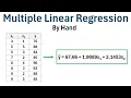 How to Perform Multiple Linear Regression by Hand