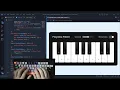 ASMR Programming - Playable PIANO in HTML CSS JavaScript