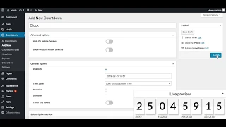 WordPress Flipclock Countdown