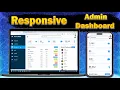 ASMR Programming - Responsive Admin Dashboard Using HTML CSS JavaScript