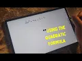 How to use the Quadratic Formula Solve 2x 2 9x 7 0