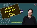 JSlider JSeperator using Swing Component of Swing Java GUI Hindi