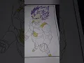 Ultra Ego Vegeta Coloring Page