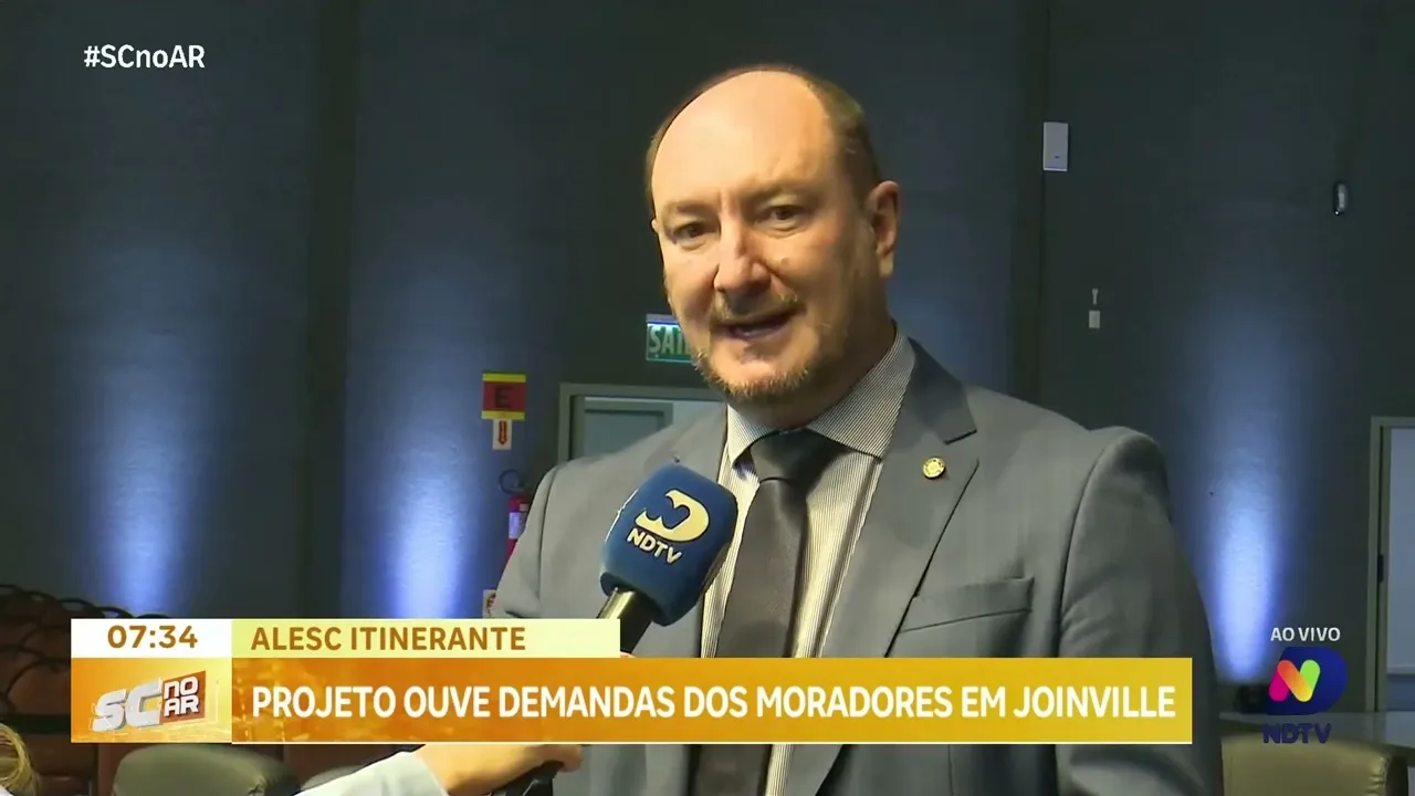 Projeto Alesc Itinerante ouve demandas dos moradores em Joinville