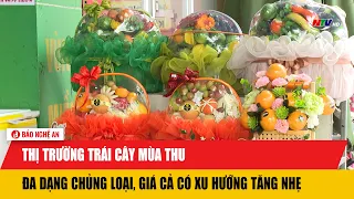 Thị trường trái cây mùa thu: Đa dạng chủng loại, giá cả có xu hướng tăng nhẹ