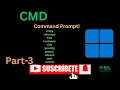 CMD Commands Part 3 robocopy ipconfig tree whoami Windows Command Prompt Tutorial in Hindi