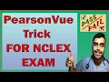 pearson vue trick PVT nclex 2021