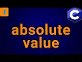 How To Do Absolute Value In C
