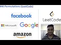 46 Permutations Leetcode