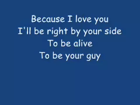 Download MP3 Because i love you-Stevie B lyrics (For my lovely lady)