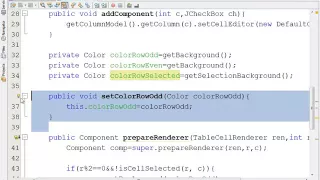 JAVA SH6 how to Customize JTable with Color
