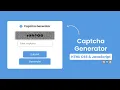 Captcha Generator using HTML CSS Javascript Captcha Generator using Javascript