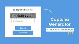 Captcha Generator using HTML CSS Javascript Captcha Generator using Javascript