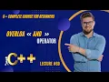 Overloading Stream Insertion and Extraction Operator C C OOP Course for Beginners in Hindi