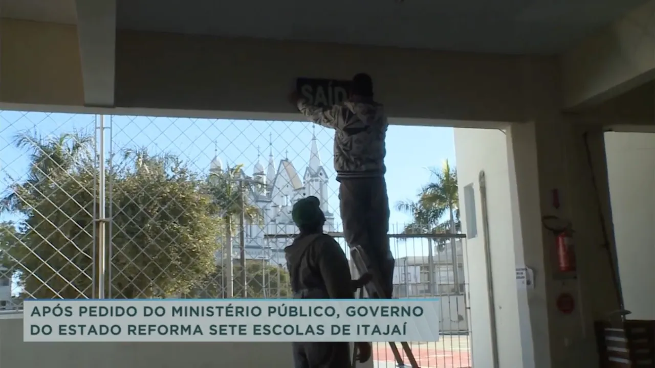 Após pedido do ministério público, governo do estado reforma sete escolas de Itajaí