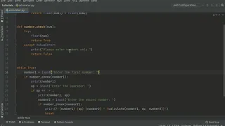 Project Based Python Calculator