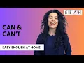 English for Beginners How to Talk About Ability - Can Can t Easy English at Home
