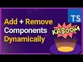 Add and Remove Components Dynamically in Kaboom js