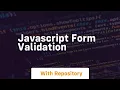 javascript form validation