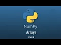 8 Python Basics Numpy Part III