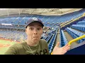 ALONE IN THE UPPER DECK Bizarre experience at Tropicana Field