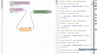 How to split json object message on node red MQTT broker