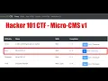 Hacker 101 CTF - Micro-CMS v1 All Flags walkthrough