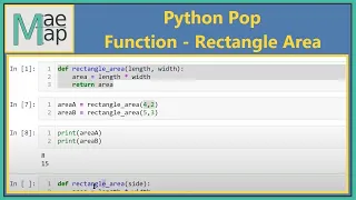 Python Pop Function - Rectangle Area