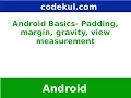 Android Tutorial 2019 - Padding and Margin in Android studio