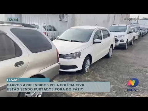 Carros apreendidos pela Polícia Civil estão sendo furtados fora do pátio