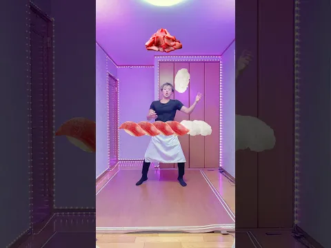 コミカルにマグロ寿司を作る男がヤバすぎる‼︎ The guy making tuna sushi in such a comical way is absolutely wild🍣