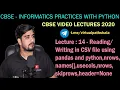 14 in CSV File using Pandas nrows names usecol skiprows headers in Python