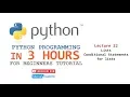 PYTHON IN 3 HOURS - Lecture 22