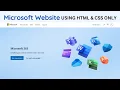 How To Make Website Using HTML And CSS Microsoft Website Using HTML AND CSS in