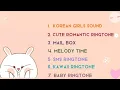 Korean cute ringtone , notification , sound , sms || aesthetic video || part 1 ||flowerocity ||