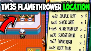 HOW TO GET TM35 FLAMETHROWER ON POKEMON EMERALD