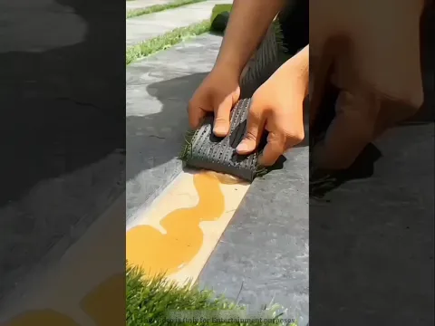 Papa planted a fake Grass 🌿😮|| woodworking art skills/craft #shorts #candy #funny