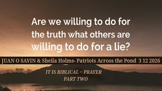 JUAN O SAVIN Sheila Holm - IT IS BIBLICAL PRAYER