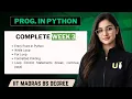 Programming in Python Week 3 Complete One Shot Question Practice IIT Madras BS Degree